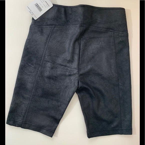 Free People Movement Heatwave Black Faux Suede Bike Shorts - Picture 2 of 11